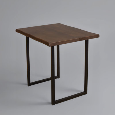 Menzel Walnut End Table by 17 Stories