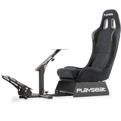 PlayseatEvolution Racing Suède Lightweight Carbon Quality Steel Foldable Racing Simulator Cockpit, Black by Playseat