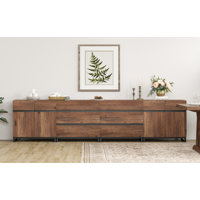 Aadam 4-In-1 Multifunctional Sideboard Buffet with Adjustable Shelves and 6 Drawers by Latitude Run