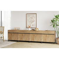 Aadam 4-In-1 Multifunctional Sideboard Buffet with Adjustable Shelf and Metal Base by Latitude Run