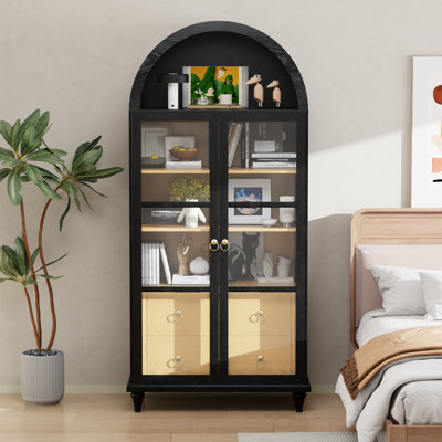 Arched Display Cabinet by Charlton Home