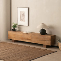 Simple Solid Wood Bench by Loon Peak