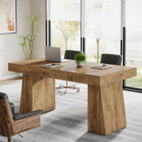 55-Inch Conference Meeting Table, Wood Seminar Desk for Conference Room by Millwood Pines