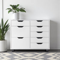 Peres 6-Drawer Multi-Storage Mobile Cabinet by Ebern Designs