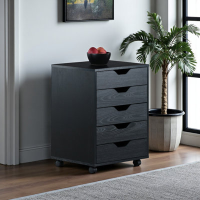 Peres 5-Drawer Mobile Cabinet by Ebern Designs