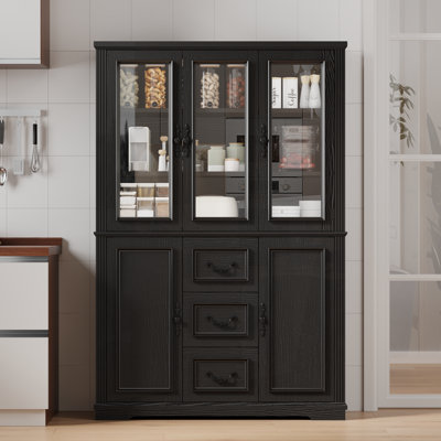 70" Tall Kitchen Pantry Dining Cabinet by Winston Porter