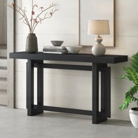 Console Table With Wood Top, Extra Long Entryway Table by Latitude Run
