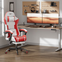 Gaming Chair with Pocket Spring Cushion, Video Game Chair, Gaming Computer Chair, Ergonomic Chairs for Adults with Headrest and Lumbar Support, Swivel by Inbox Zero
