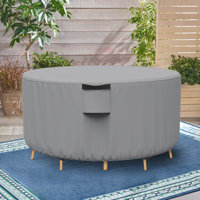 Waterproof Round Patio Furniture Cover for Patio Table and Chairs Set