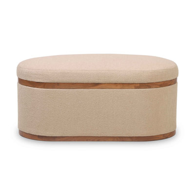 Chylie Olivier Boucle Oval Storage Hudock by Wade Logan