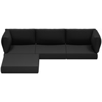 9 Piece 5 Inch Outdoor Cushions For Patio Furniture by Hokku Designs