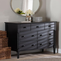 Baxton Studio Braith Farmhouse Spindle Wood 7-Drawer Dresser by Alcott Hill