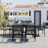 High-quality Steel Outdoor Table and Chair Set, Suitable for Patio, Balcony, Backyard
