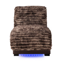 Upholstered Chaise Lounge with USB by Ivy Bronx