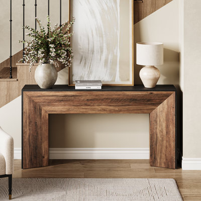 63-Inch Entryway Console Table,Modern Sofa Table Behind Couch by Ebern Designs