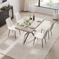 55-70in Rectangle Extendable Dining Table Set by Mercer41