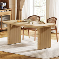 63-Inch Wood Modern Dining Table by Millwood Pines