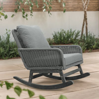Outdoor Patio Rattan Rocking Chair by Bayou Breeze