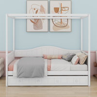 Canopy Bed With Trundle Bed by Lark Manor