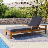 Premium Acacia Wood Adjustable Backrest Outdoor Lounge Chair – Perfect For Gardens, Terraces, And Poolside Relaxation