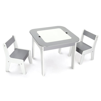 5-In-1 Wooden Kids Table And Chairs Set With Flip-Top Lids by Isabelle & Max