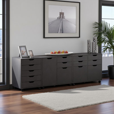 Sutton 3-Piece Cabinet Set with File Drawer by Lark Manor
