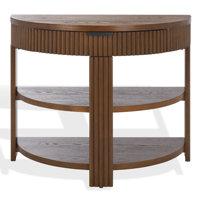 Christy Reeded Half Moon Console Table by Joss & Main