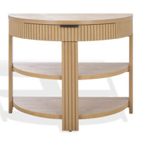 Christy Reeded Half Moon Console Table by Joss & Main