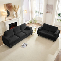 Modern 2-piece Sofa Set - Livingroom Sofa Set with Sofa and Loveseat For Small Space by Ebern Designs