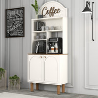 Coffee Bar Cabinet by Lark Manor