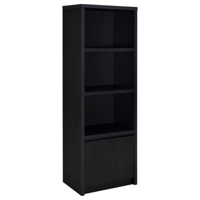 Winfield 3-Sheld Media Tower Entertainment Pier Black by Latitude Run