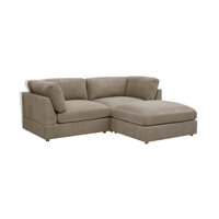 Arkney Modular Corduroy Sectional by Ebern Designs