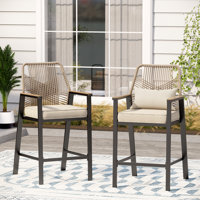 Patio Bar Stool With Cushion