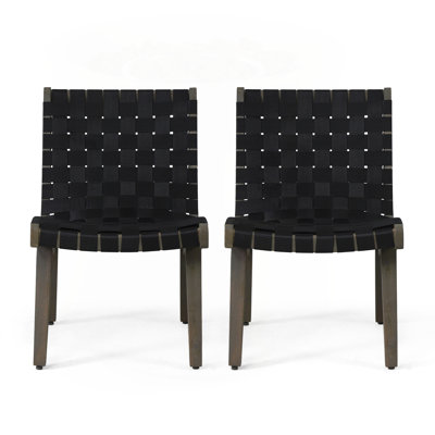 Exquisite Rope Weave Lounge Chair Set for Stylish Outdoor Spaces by Ebern Designs