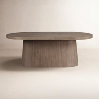 Marielle 84" Oval Pedestal Dining Table, Cocoa by Ebern Designs
