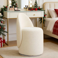 1pc, Home Makeup Chair, Modern Backrest Makeup Chair by Mercer41