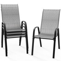 Outdoor Stackable Dining Chairs(Set Of 4) by Ebern Designs