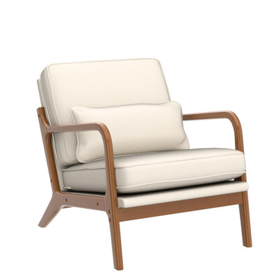 Upholstered Armrest Lounge Accent Chair Indoor Lounge Chair
