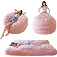 Thick striped Convertible bean bag bed by Trule