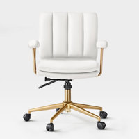 Adena, Velvet Swivel Desk Chair by Mercer41