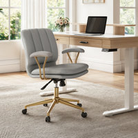 Adena, Velvet Swivel Desk Chair by Mercer41