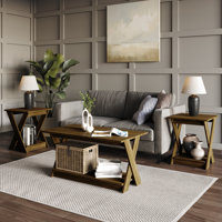 Emporia 3 Piece Coffee Table Set by Ebern Designs