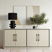65" Buffet Cabinet w/ Storage, Sideboard for Dining Room, White Lotus by Ebern Designs