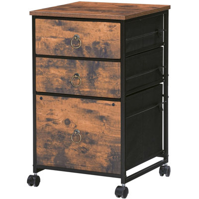3-drawer Mobile File Cabinet by 17 Stories