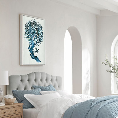 Adjustable Height Headboard with Linen Upholstery and Button Tufting for Bedroom by Winston Porter