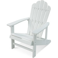 Adirondack Chair, Outdoor Oversized Patio Chair Poly Lumber Weather Resistant & Durable Fire Pits Chair by Highland Dunes