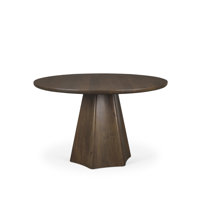 Hosmer Solid Mango Wood Round Dining Table by Corrigan Studio