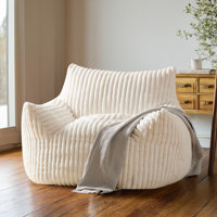Lazy sofa living room bedroom single sofa chair corduroy fabric sofa by Trule