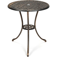 23.6"Patio Bistro Table, 2" Umbrella Hole by Winston Porter
