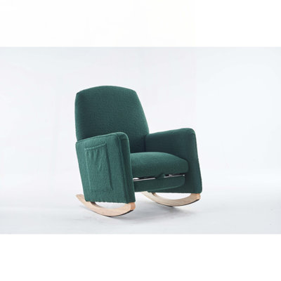 Fabric Rocking Chair With Adjustable Footrest by Isabelle & Max